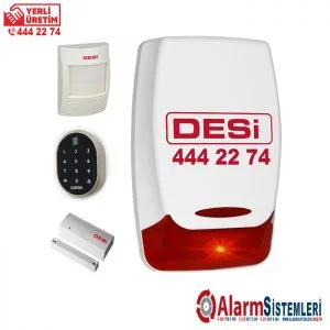 Desi Midline Plus Tuş Takımlı (Keypad) Alarm Sistemi